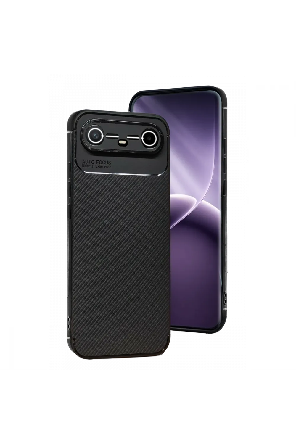 Tecno Spark Slim 5g Auto Focus Karbon Kapak - Siyah