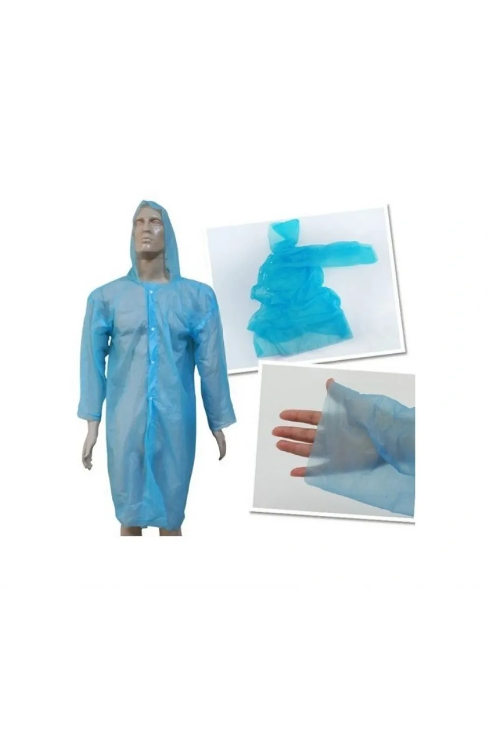 Tek Kullanımlık Çıtçıtlı Yağmurluk ( 5 Adet )