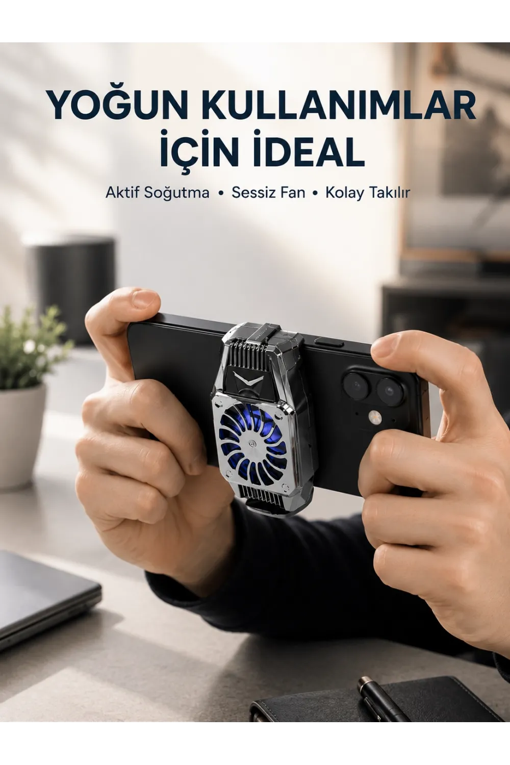 Telefon Isınmasını Azaltan Aktif Fanlı Soğutucu Sistemi