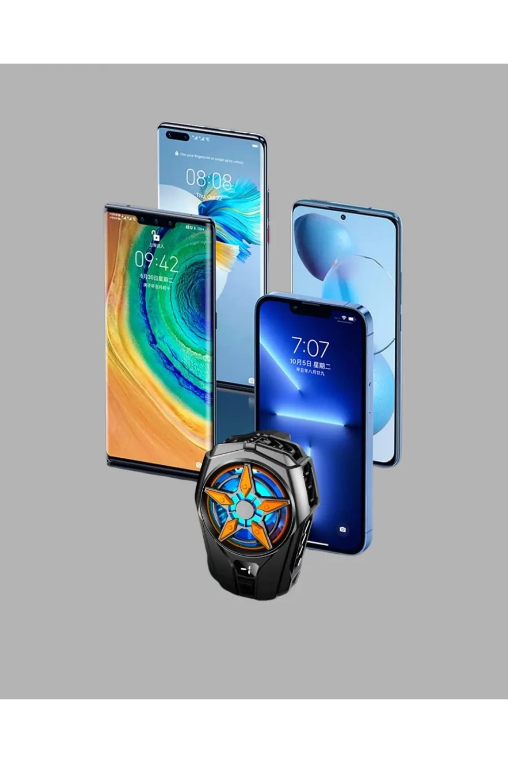Telefon Soğutucu Radyatör Type-c Bağlantılı 2 Kademeli Dijital Kontrollü