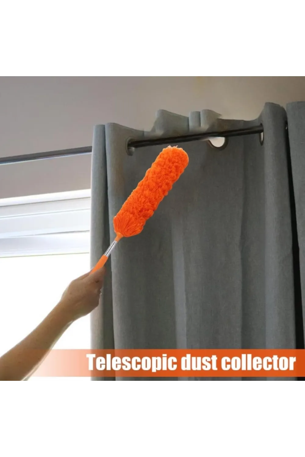 Teleskopik Saplı Mikrofiber Toz Püskülü