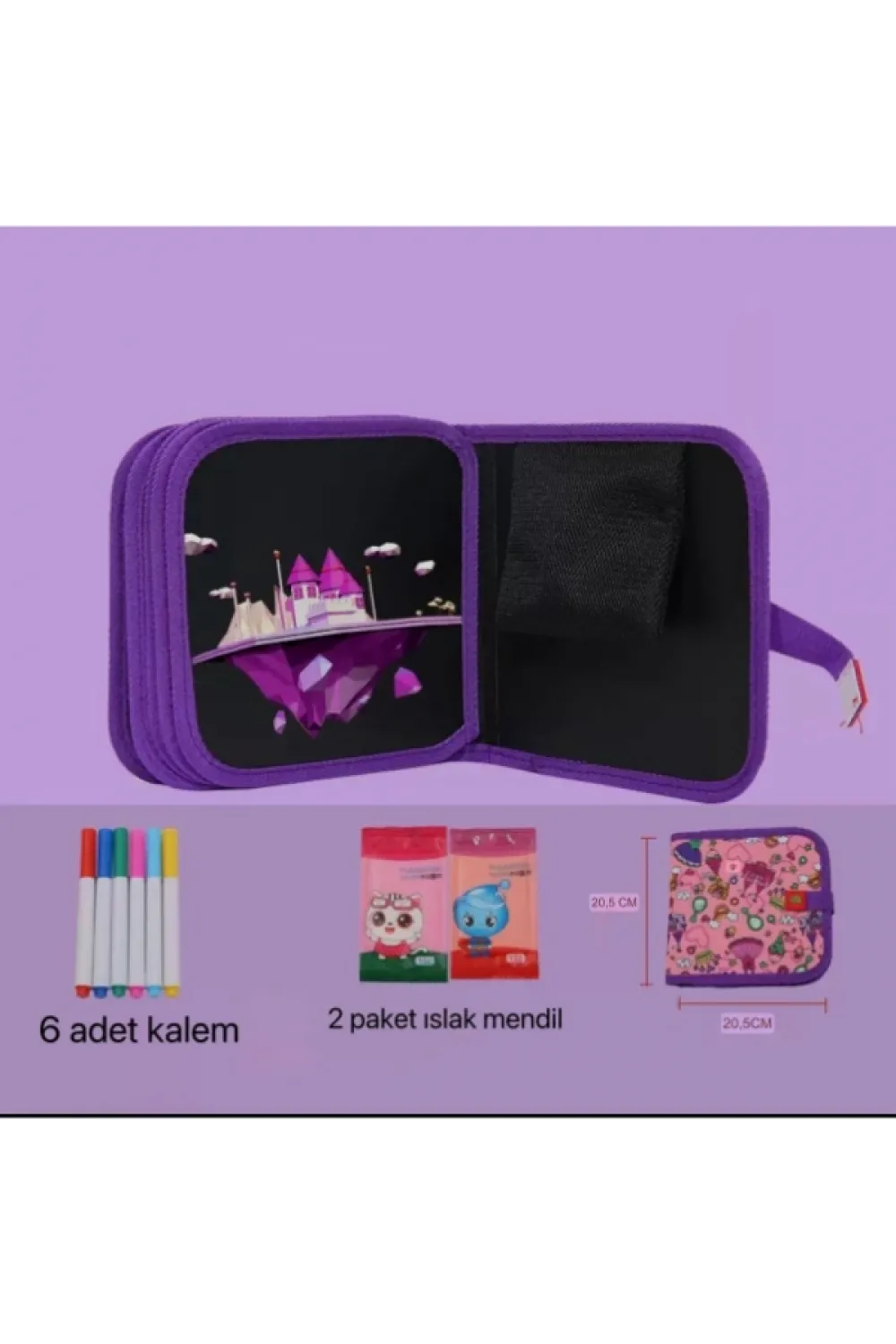 Temizlenebilir Renkli Çizim Defteri