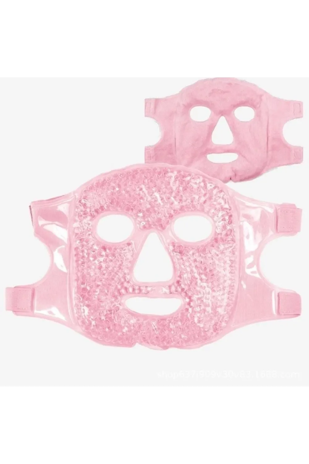 Terapi Jel Yüz Maskesi Soğuk Ve Sıcak Boncuklu Ayarlanabilir Maske (Pembe)