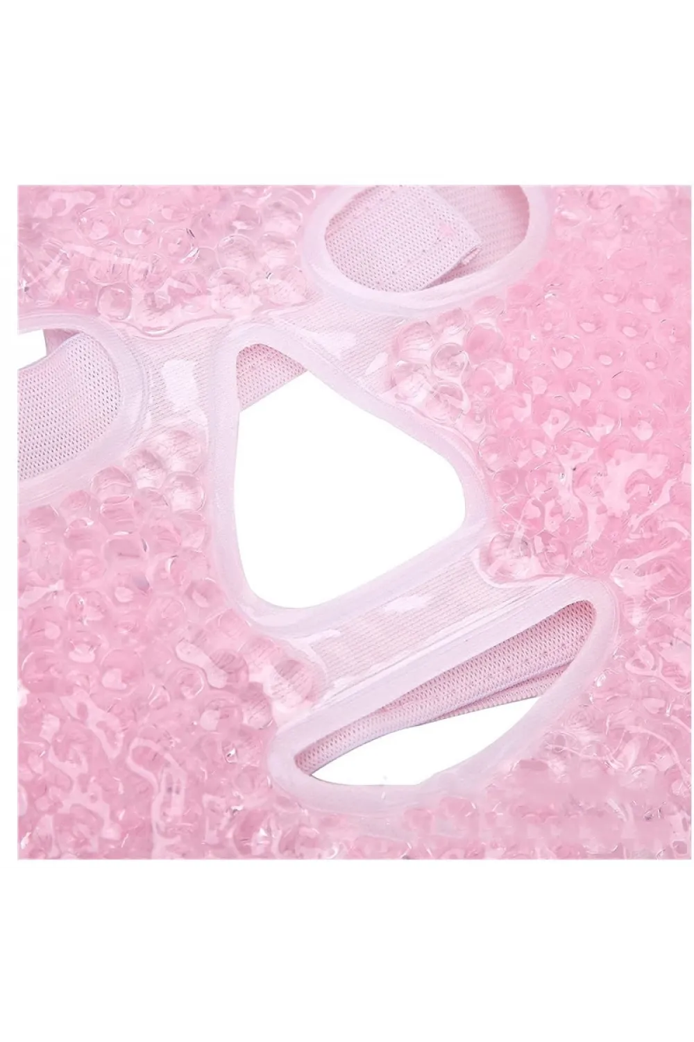 Terapi Jel Yüz Maskesi Soğuk Ve Sıcak Boncuklu Ayarlanabilir Maske (Pembe)