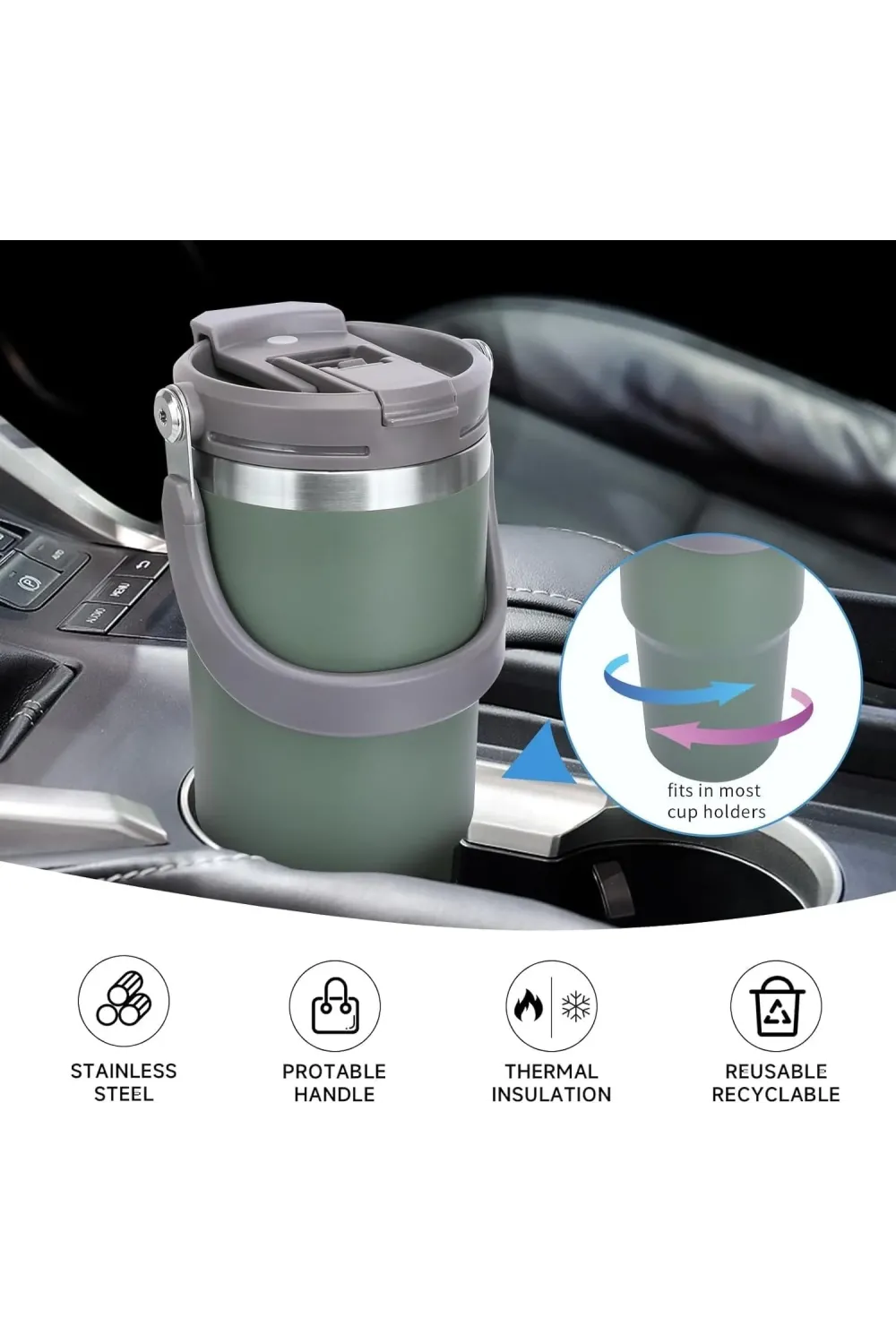 Termos 900 ML Pipetli Termos Bardak