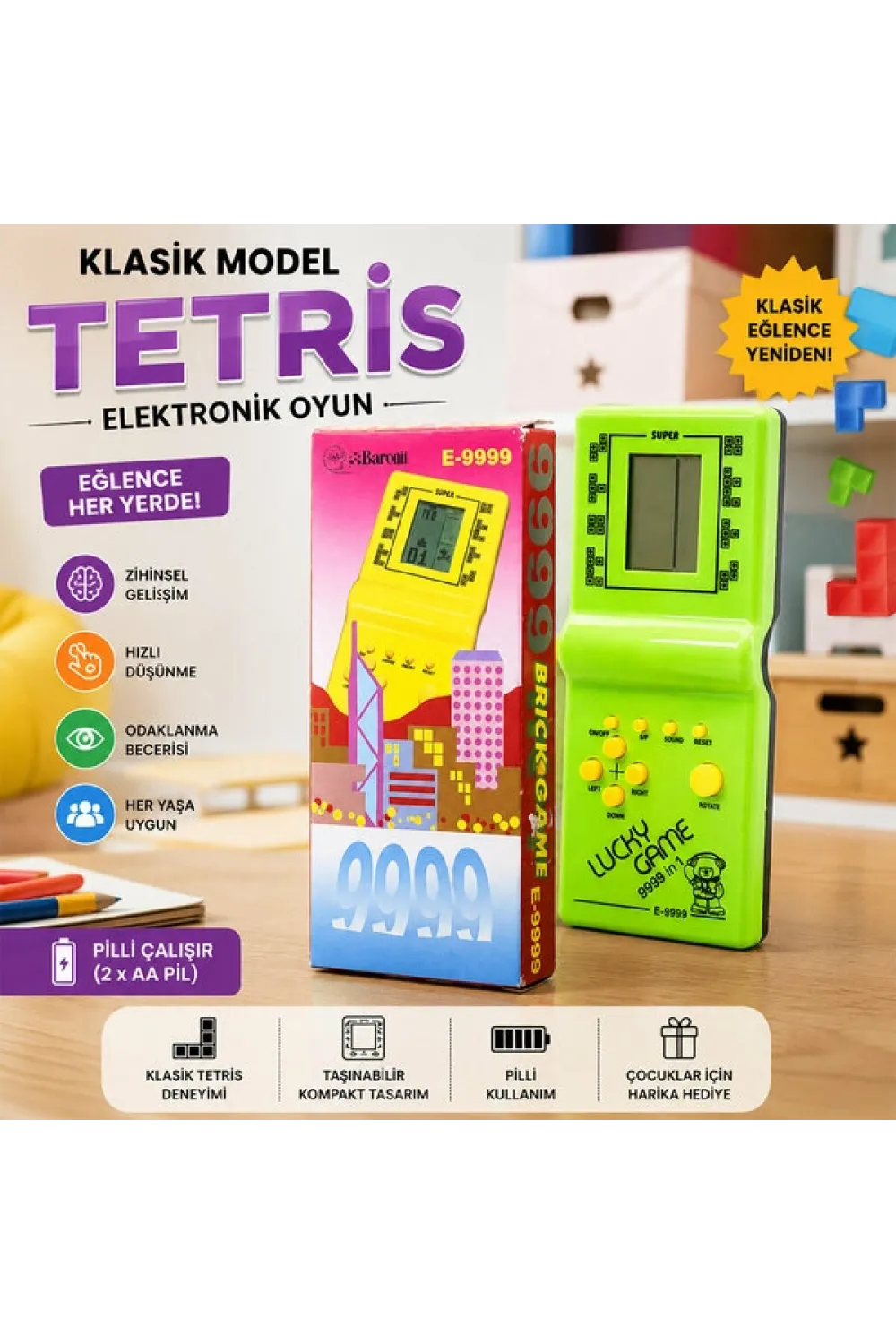 Tetris 9999IN1 Brıck Game