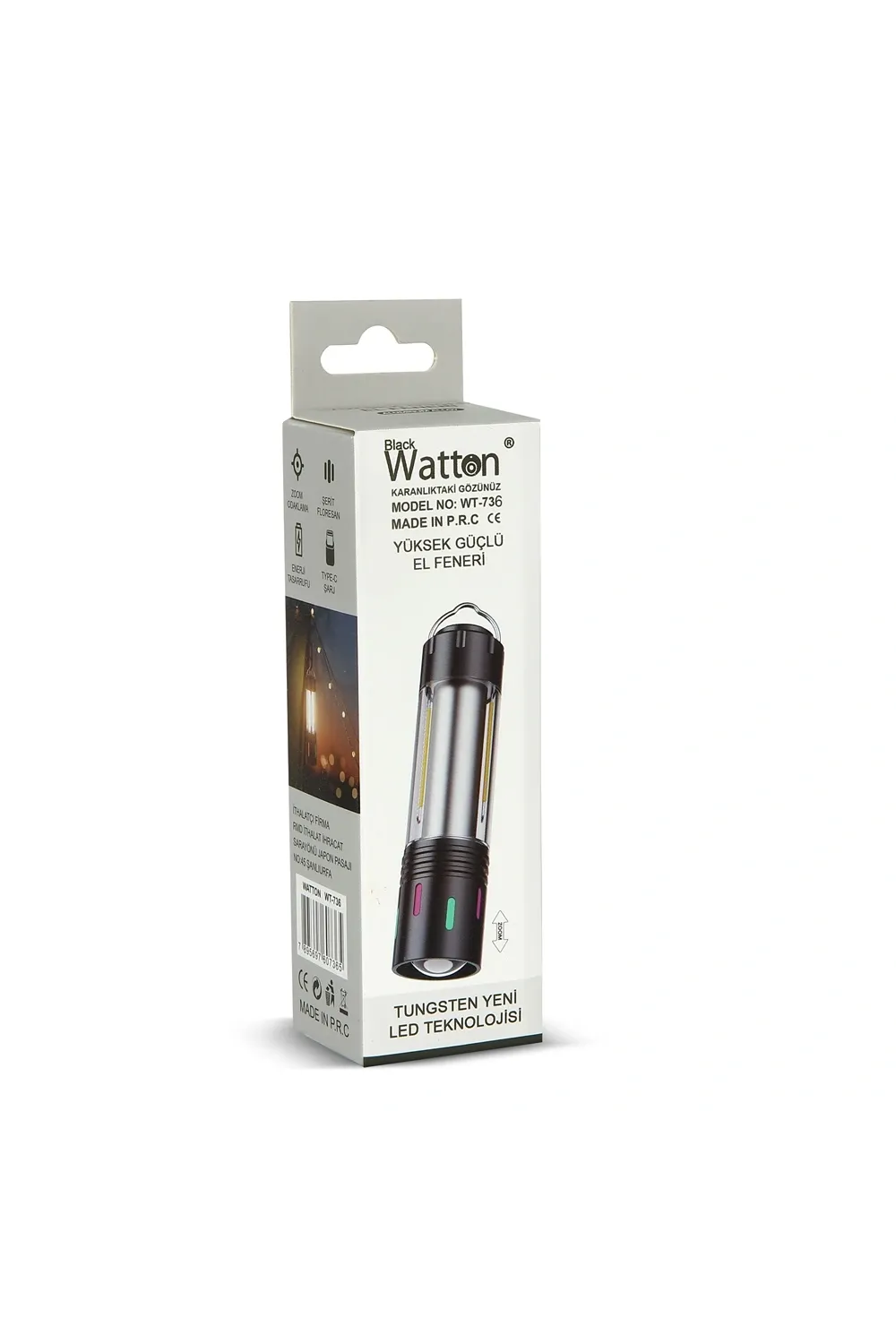 Tg Led Şarjlı Kamp Lambası Ortam Odak Aydınlatma Wt-736
