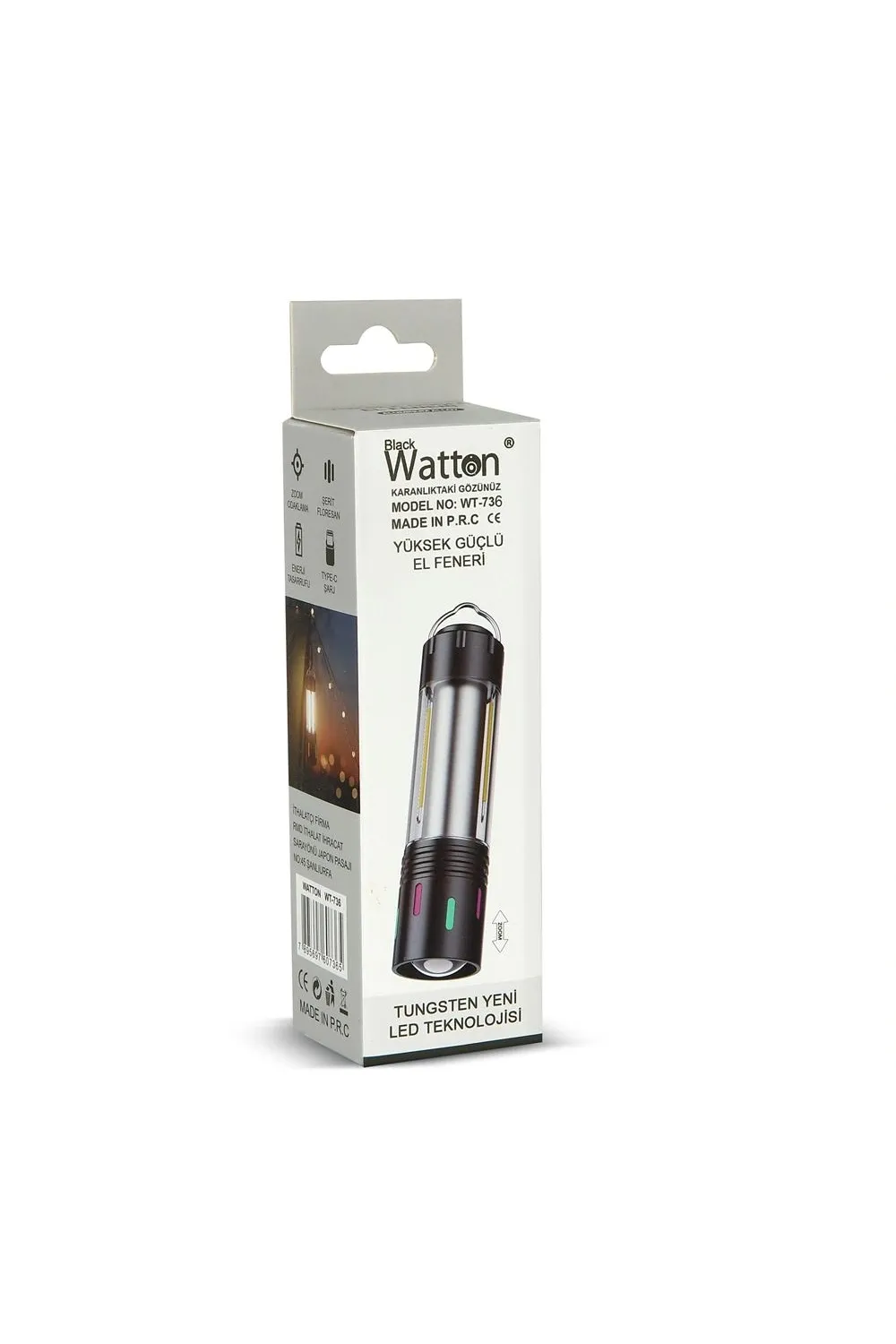 Tg Led Şarjlı Kamp Lambası Ortam Odak Aydınlatma Wt-736