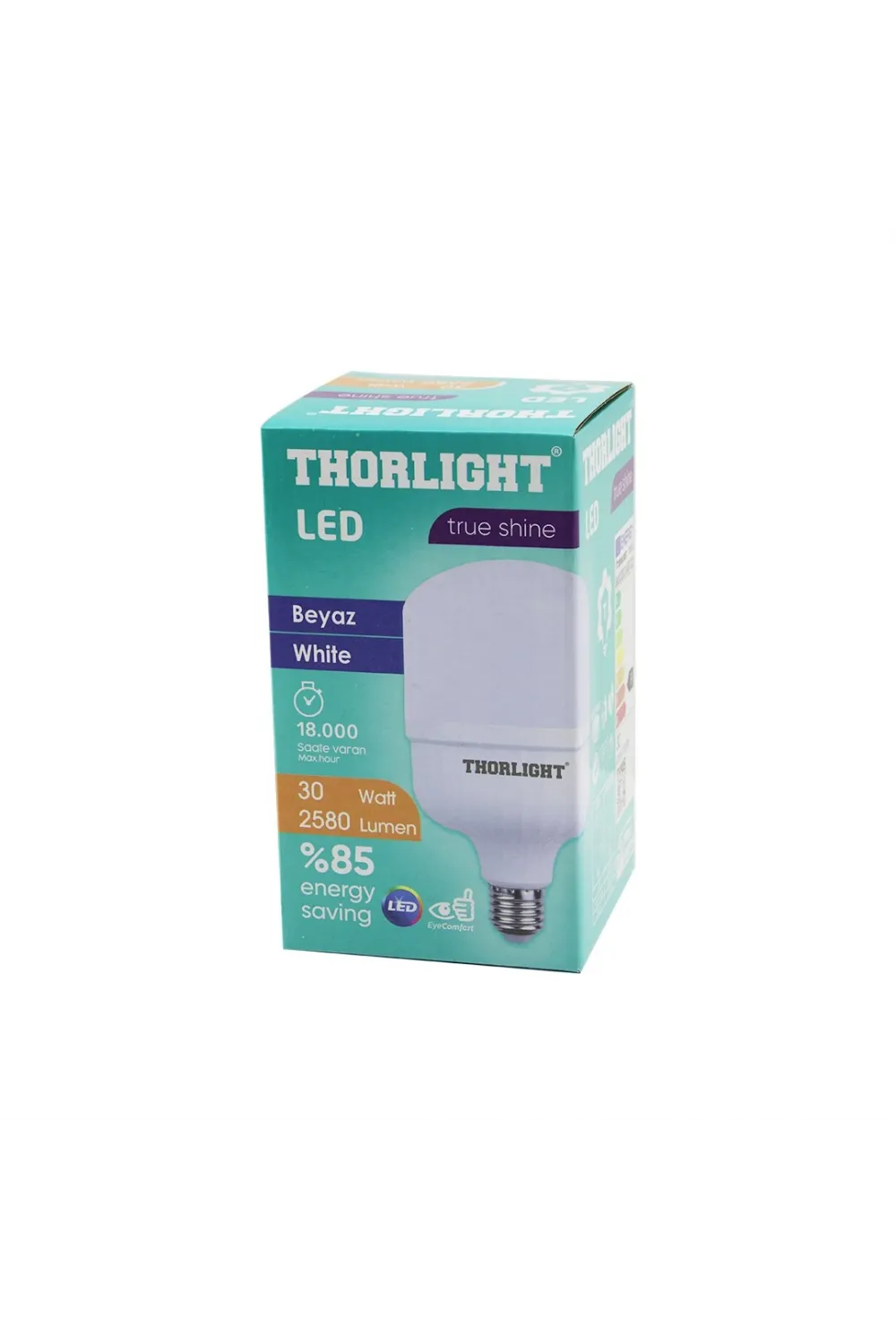 Thorlıght T-30b  30w  E27 Torch T-shape  Beyaz  Led Ampul  2580 Lumen - 6400k - 18000 Saat - 2835 Smd Led