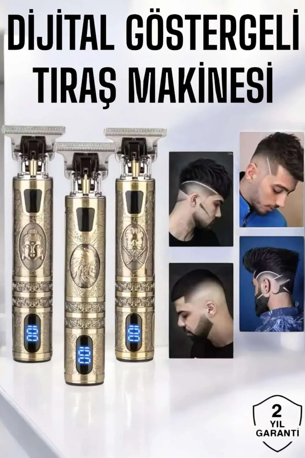 Tıraş Makinesi Çizik Tıraş Paslanmaz Çelik Uzun Ömürlü Şarjlı