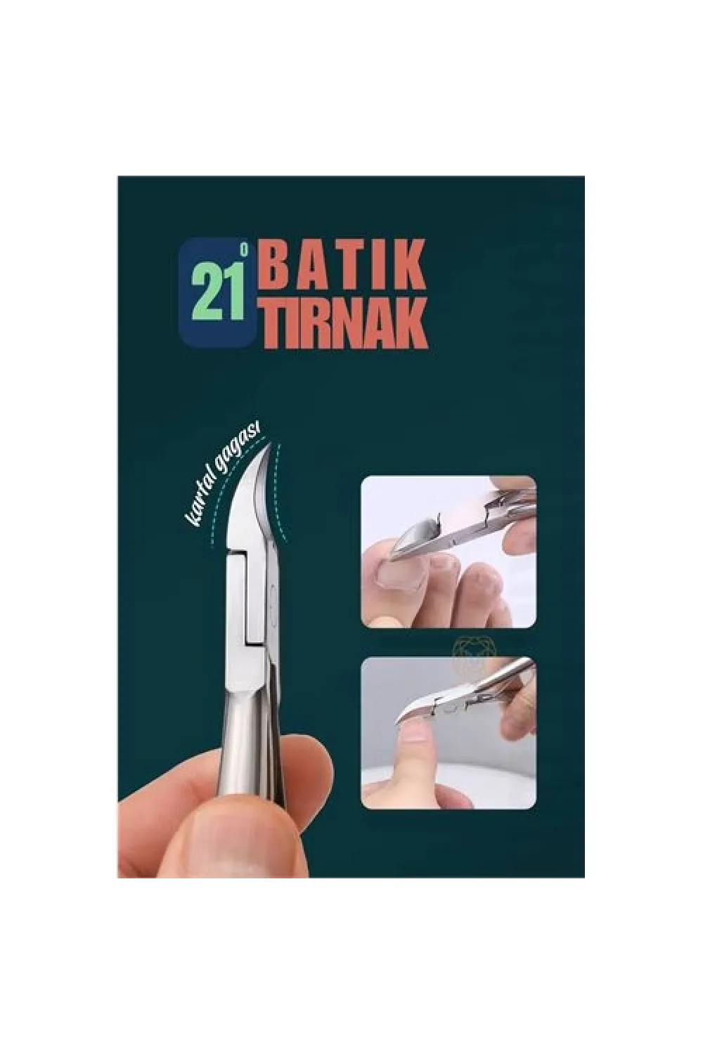 Tırnak Batık Makası Pedikür Makası Paslanmaz Çelik Profesyonel