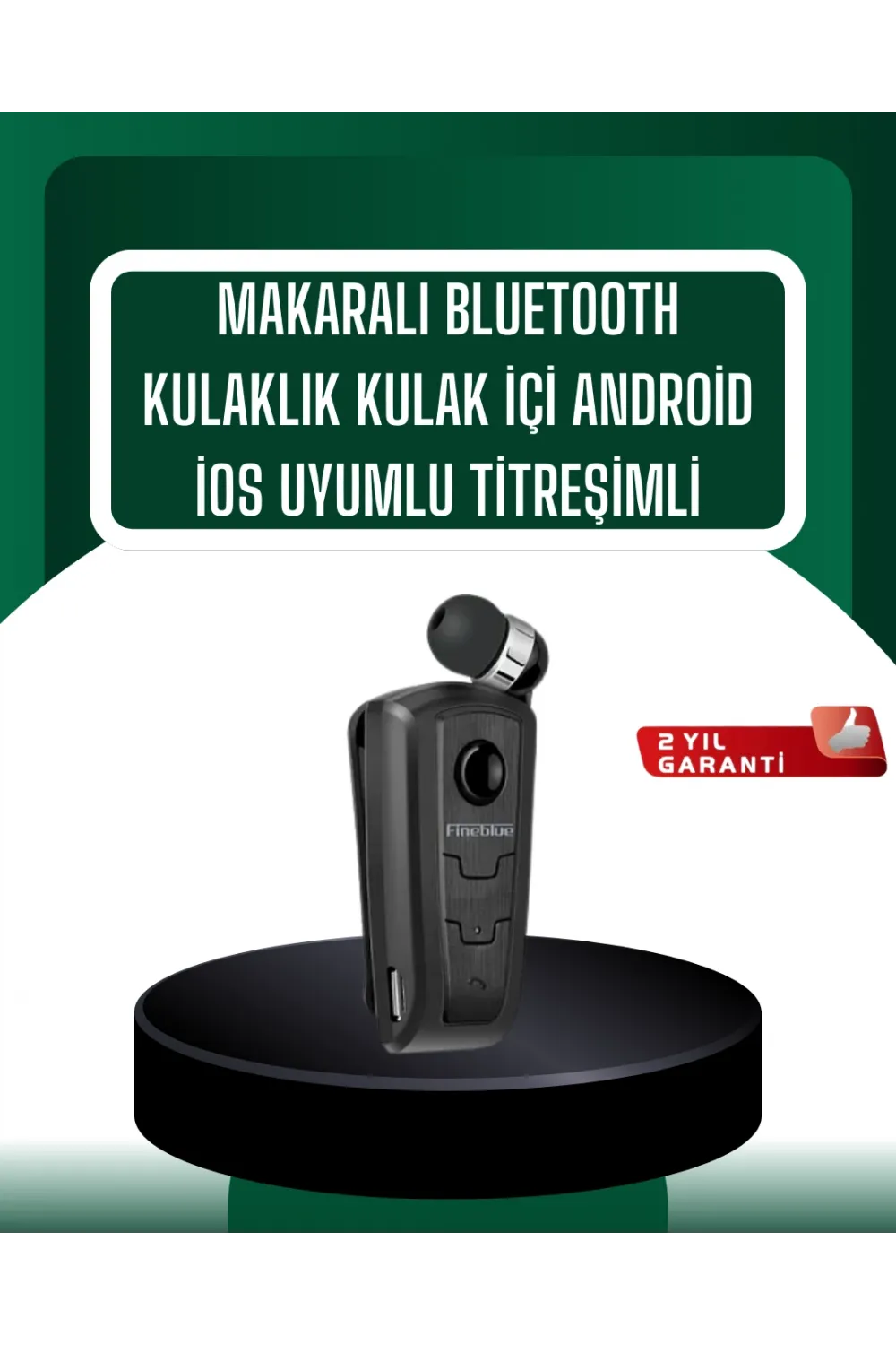 Titreşimli Bluetooth Kulaklık Fineblue F910 Uzun Pil Ömrü