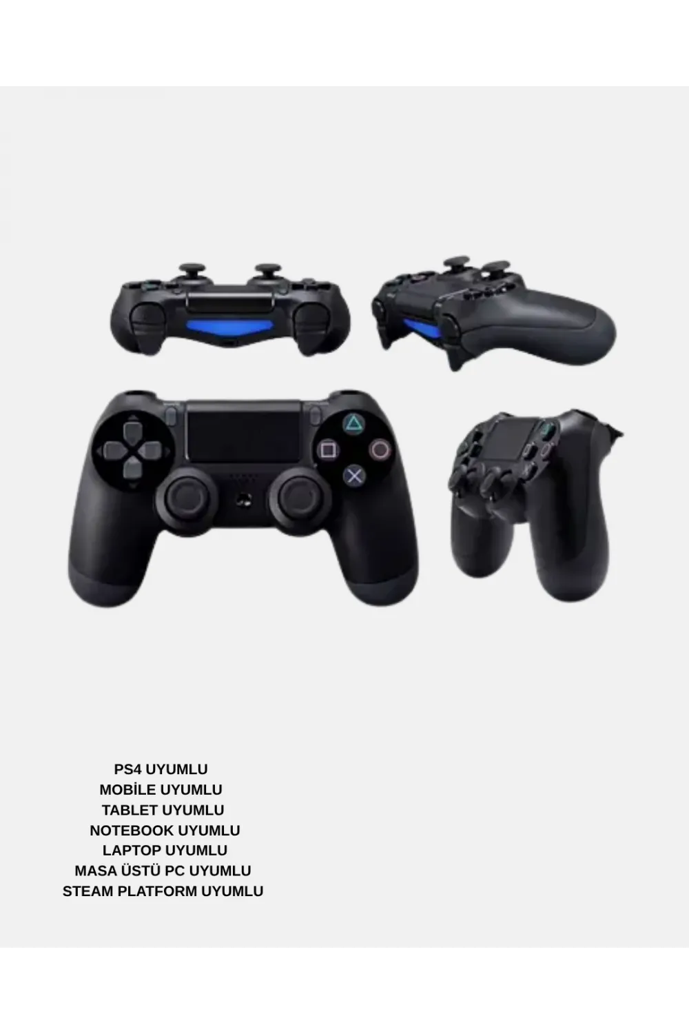 Titreşimli Kablosuz Oyun Kolu – Ps4, Pc, Mobil, Tablet Ve Steam Uyumlu