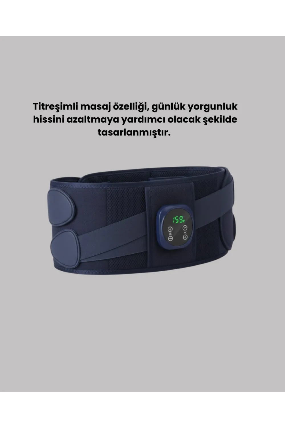 Titreşimli Masajlı Bel Kemeri Isıtmalı Destekli