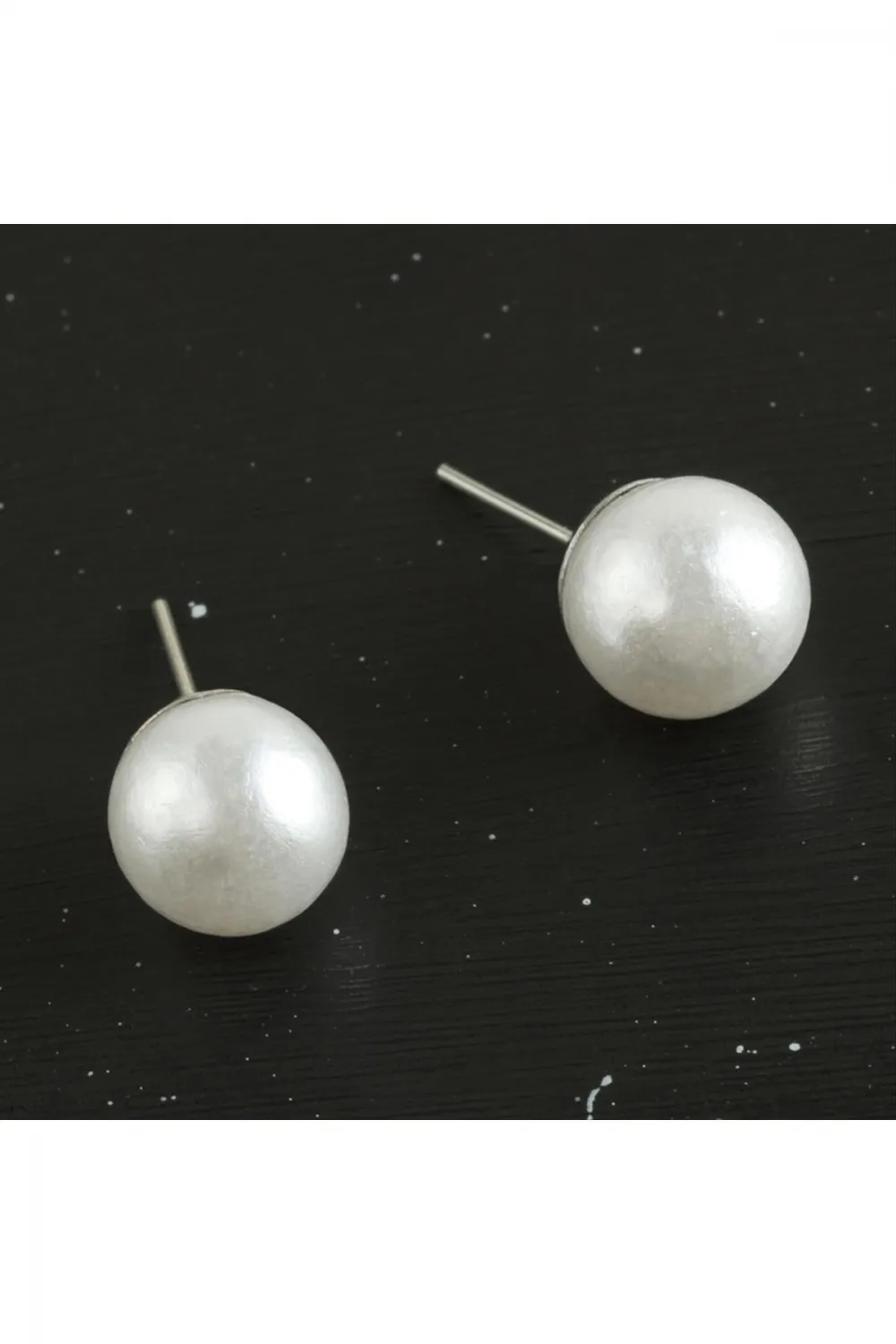 Top İncili Küpe 10 mm