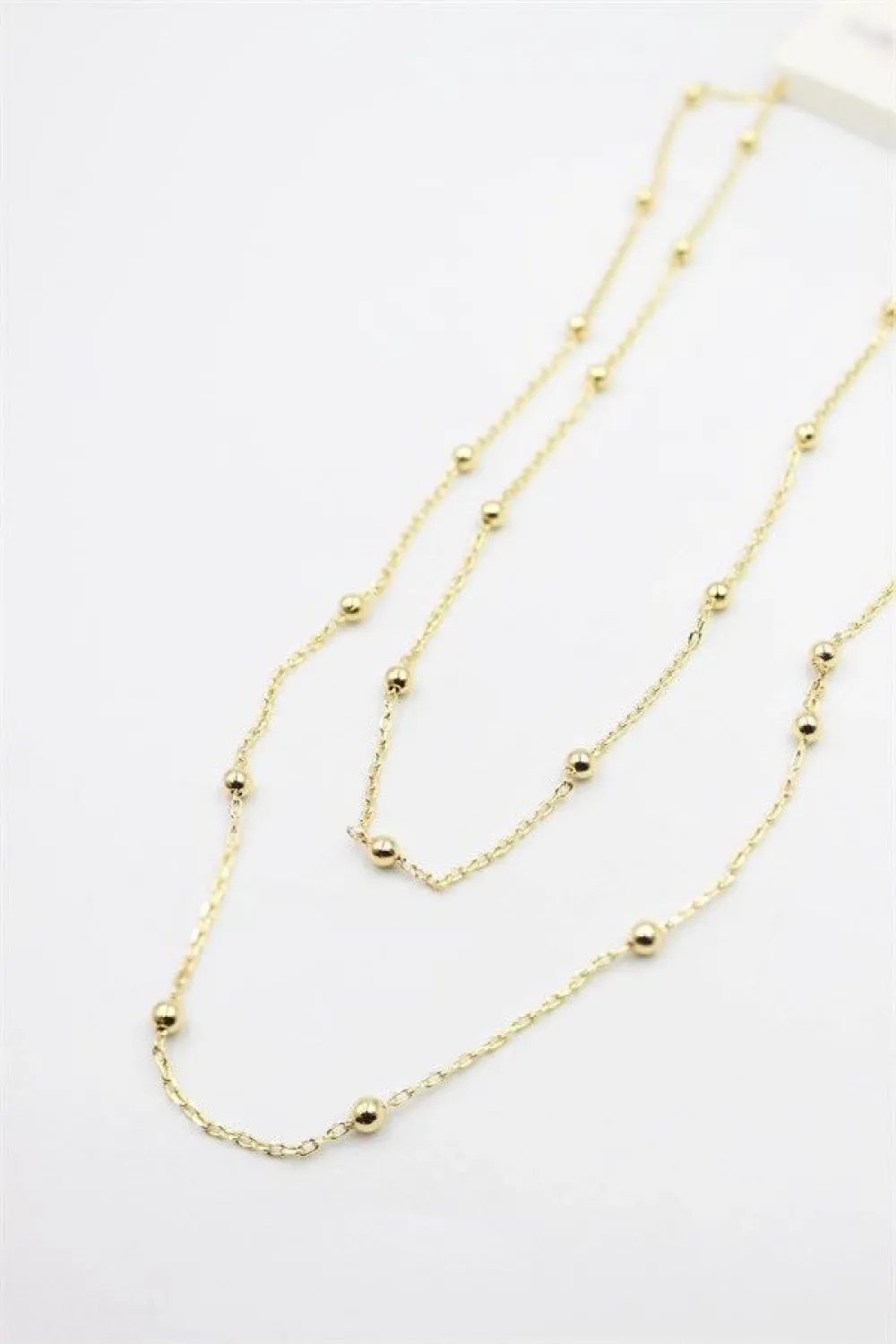 Top Zincir Kolye-90cm - Altın