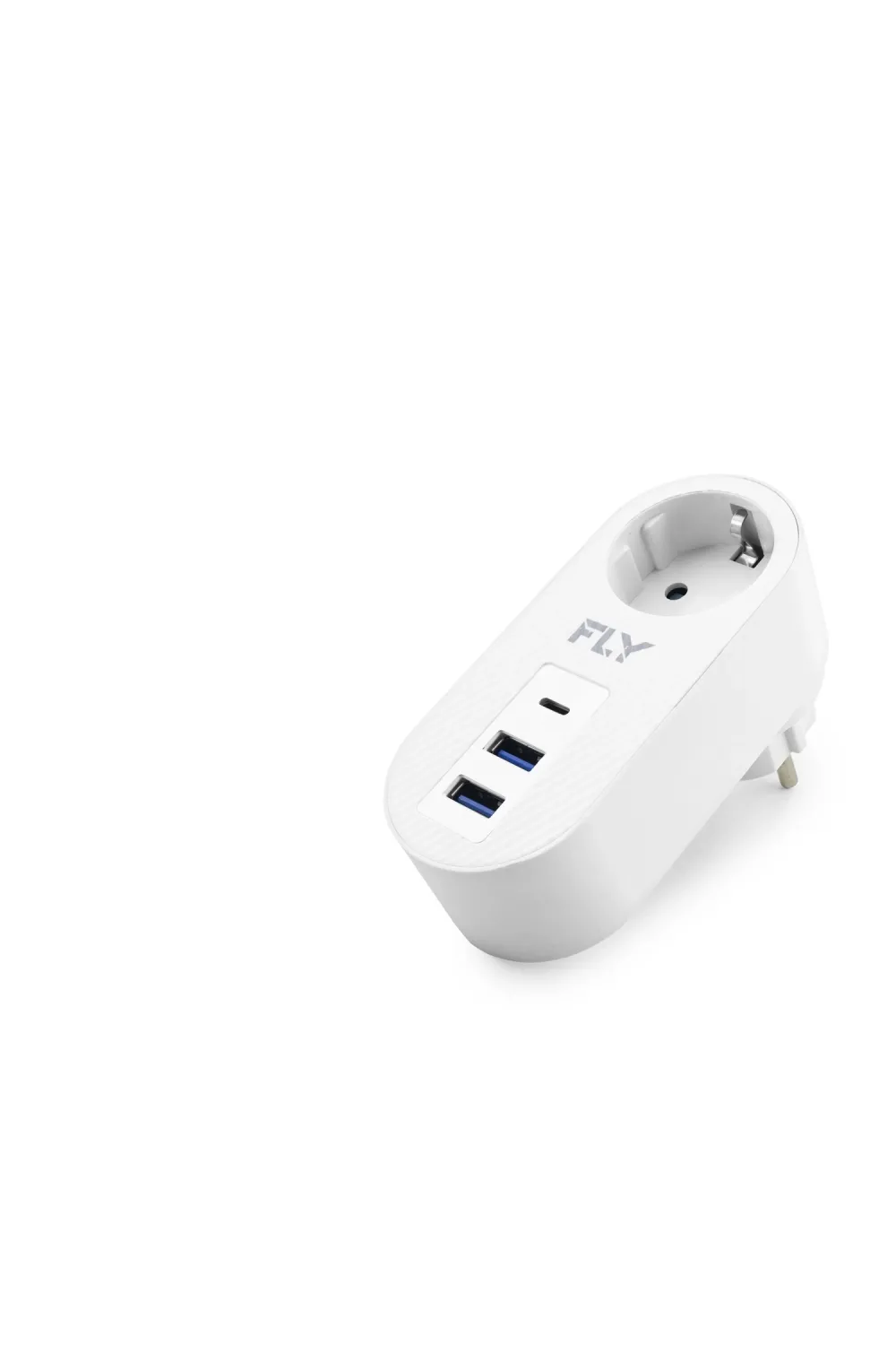 Topraklı Termal Akım Korumalı Priz Adaptörü 2 Usb 1 Type-c 3400-01