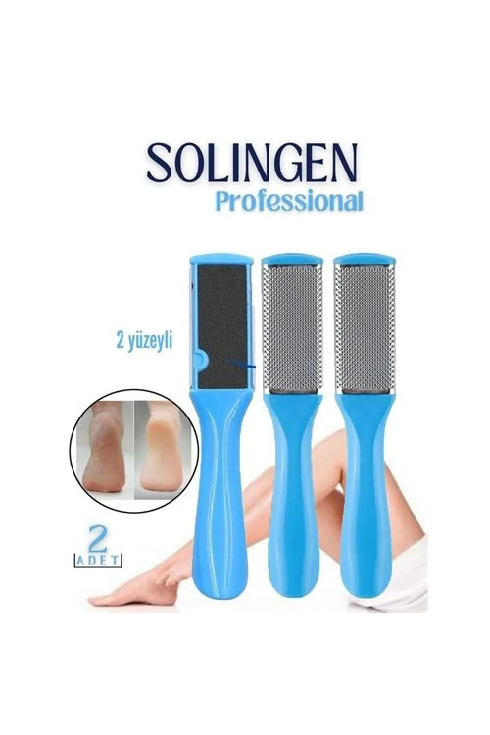 Topuk Rendesi ve Törpü 2 li Set Solingen Professional