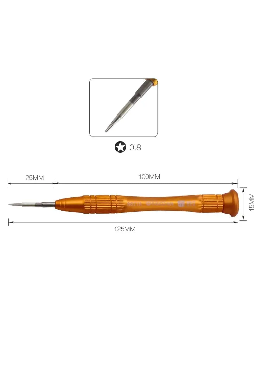 Tornavida 0.8 X 25 mm Best 8877a
