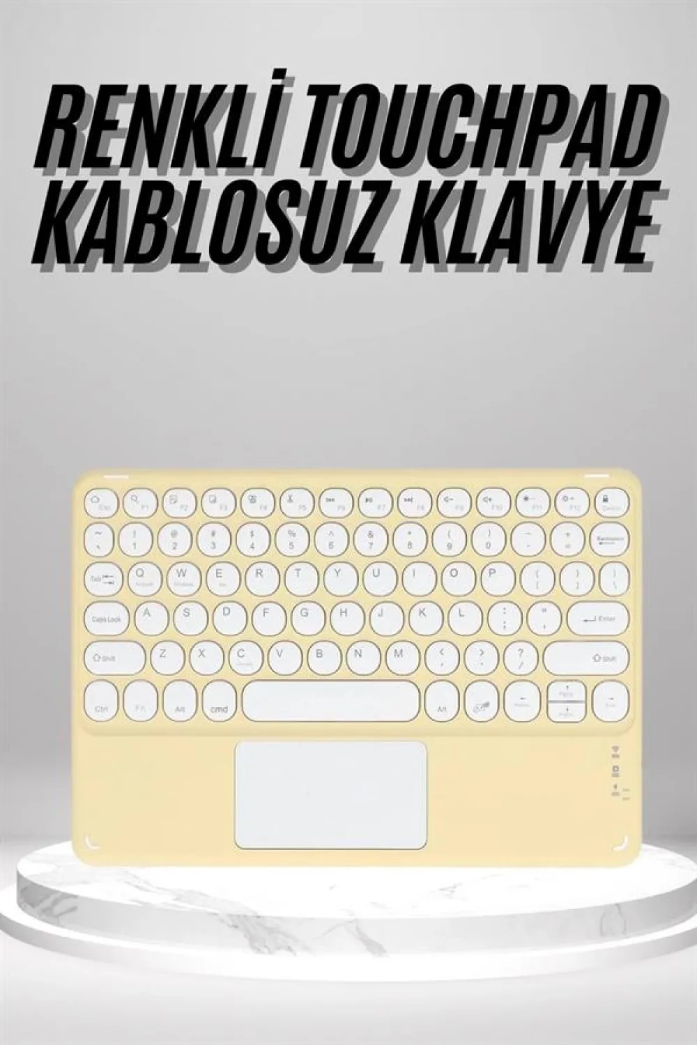 Touchpad Uyumlu Bluetooth Klavye Slim Kablosuz Wifi Q Klavye
