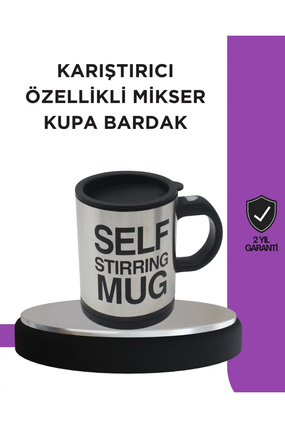 Toz İçecekler İçin Hızlı Karıştırma Özellikli Termos Kupa