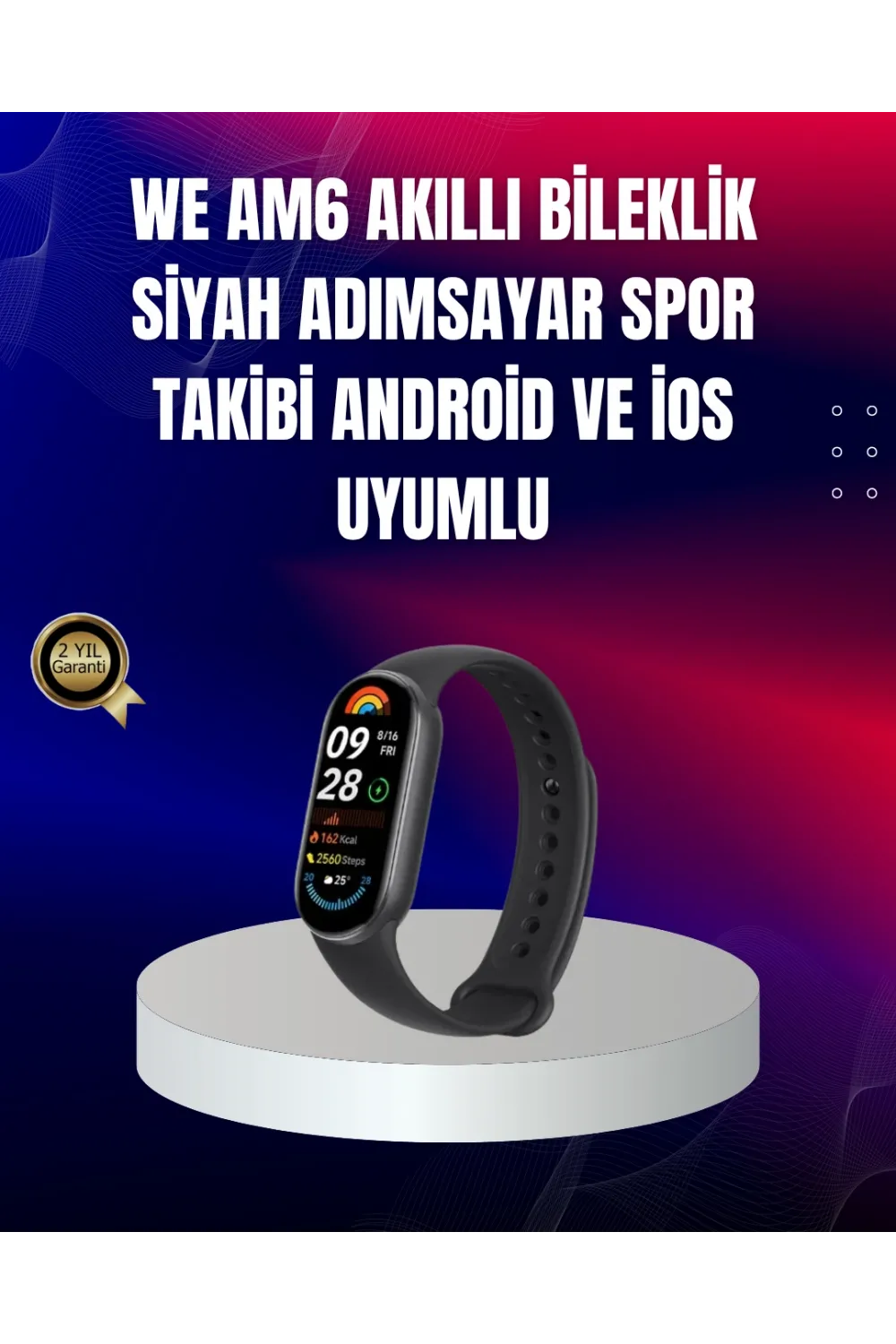 Tpu Ve Silikon Kordonlu Akıllı Bileklik – 20 Gün Bekleme Süresi