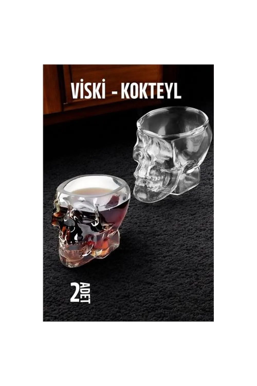 TransForMacion Kurukafa Viski ve Kokteyl Cam 2 ADET 721555