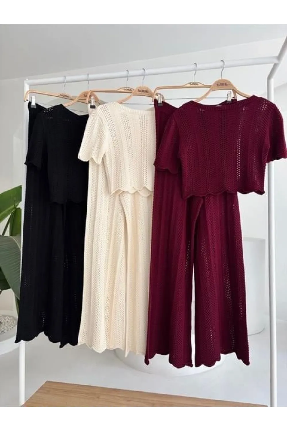 Triko Bluz Pantolon İkili Takım 10084-025