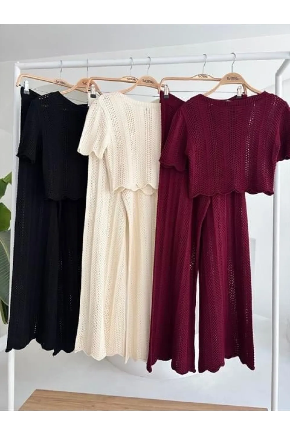 Triko Bluz Pantolon İkili Takım 10084-025