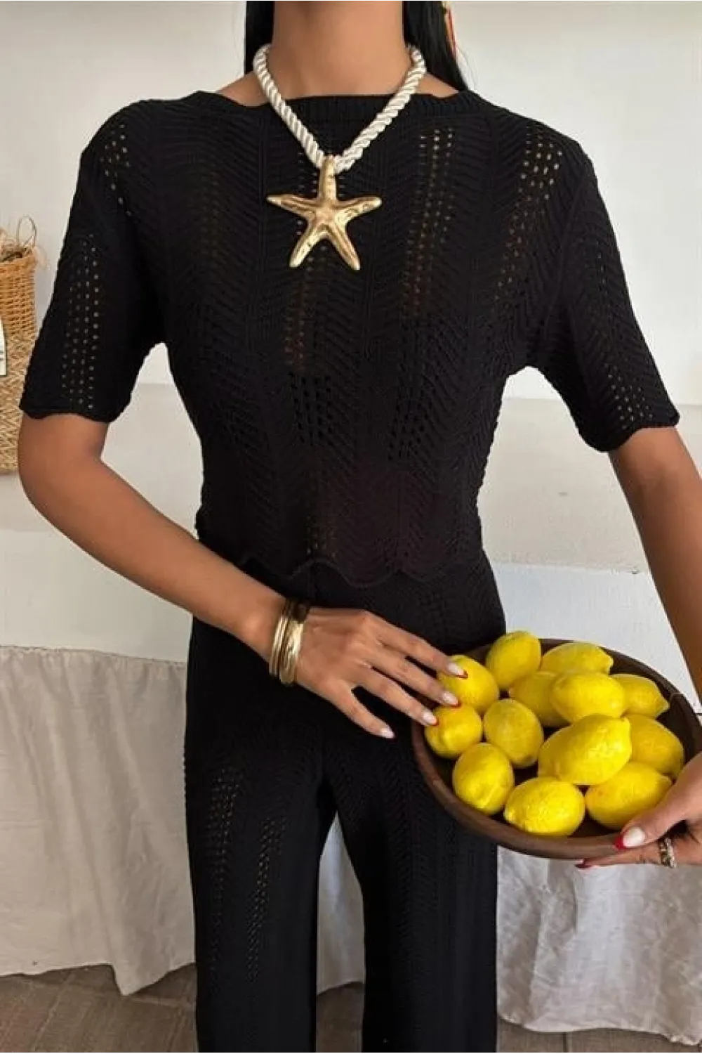 Triko Bluz Pantolon İkili Takım 10084-025