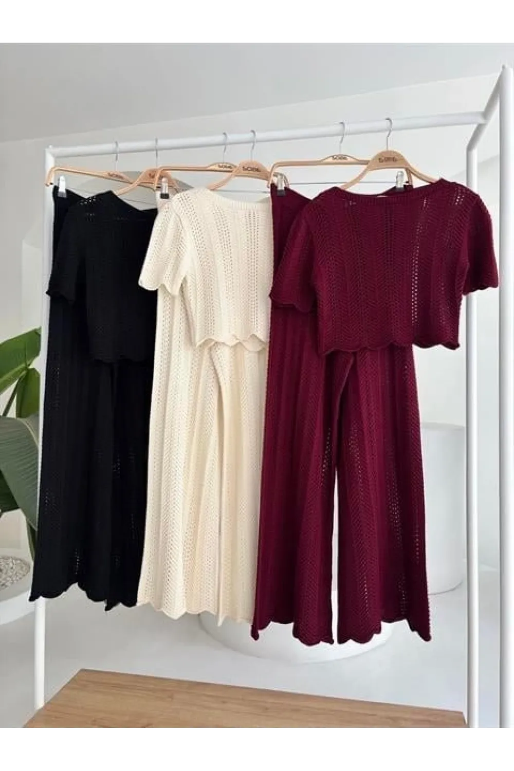 Triko Bluz Pantolon İkili Takım 10084-025