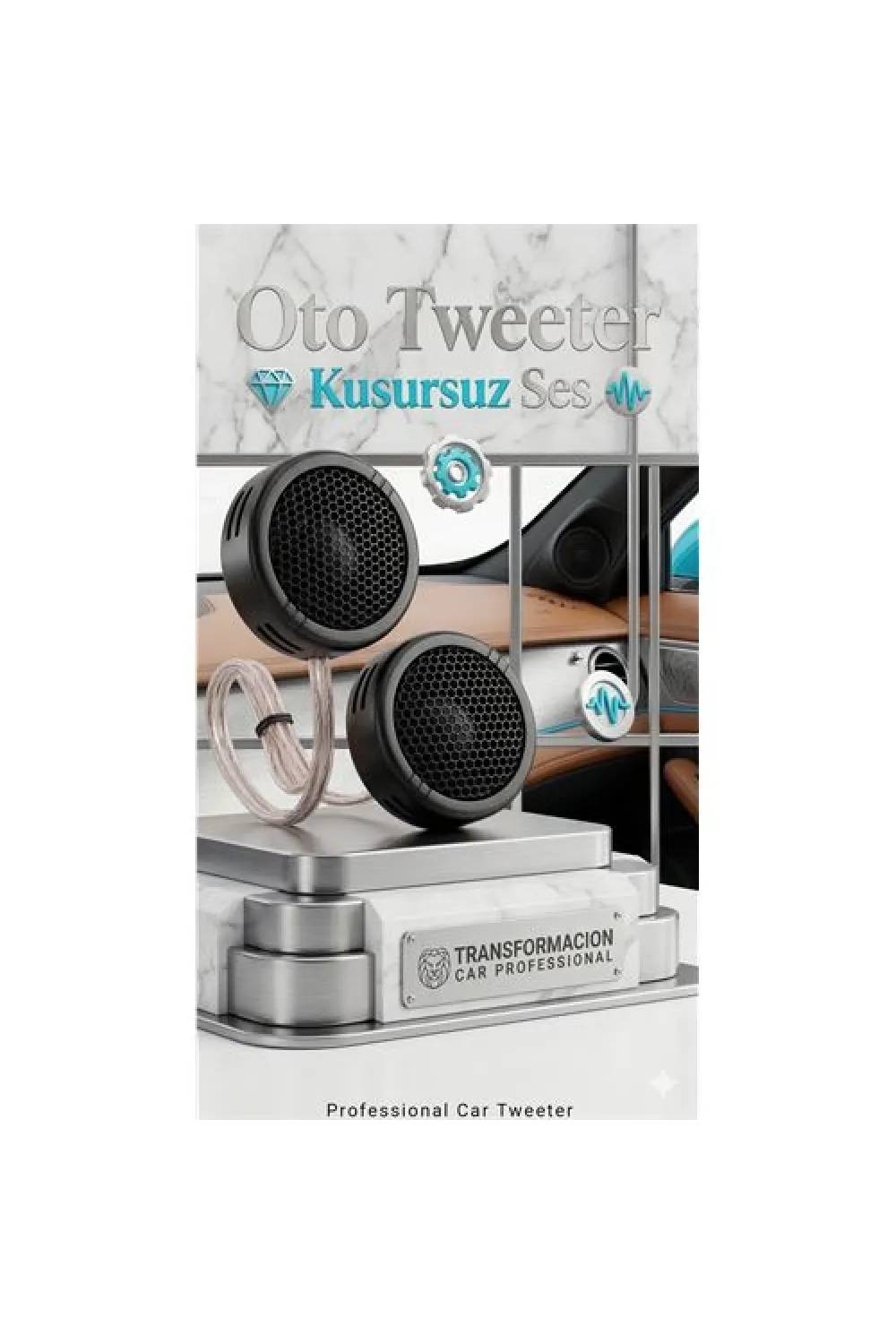 TS-S250 Eversonic Tweeter Seti 350W Yüksek Performans Kristal Netliğinde Tiz Ses Hoparlörü  723158