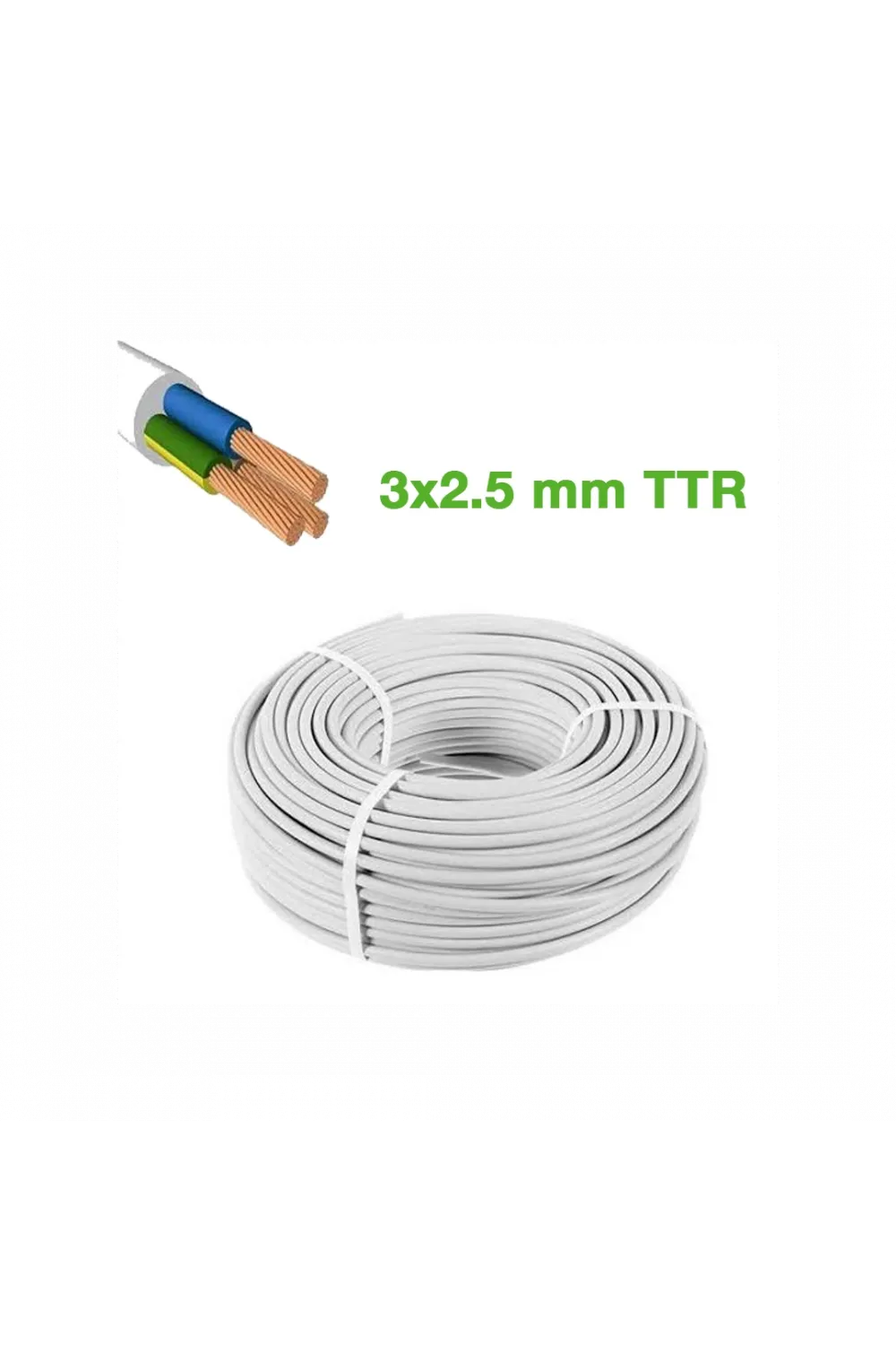 Ttr 3x2.5mm Kablo 100mt  Cca Kablo