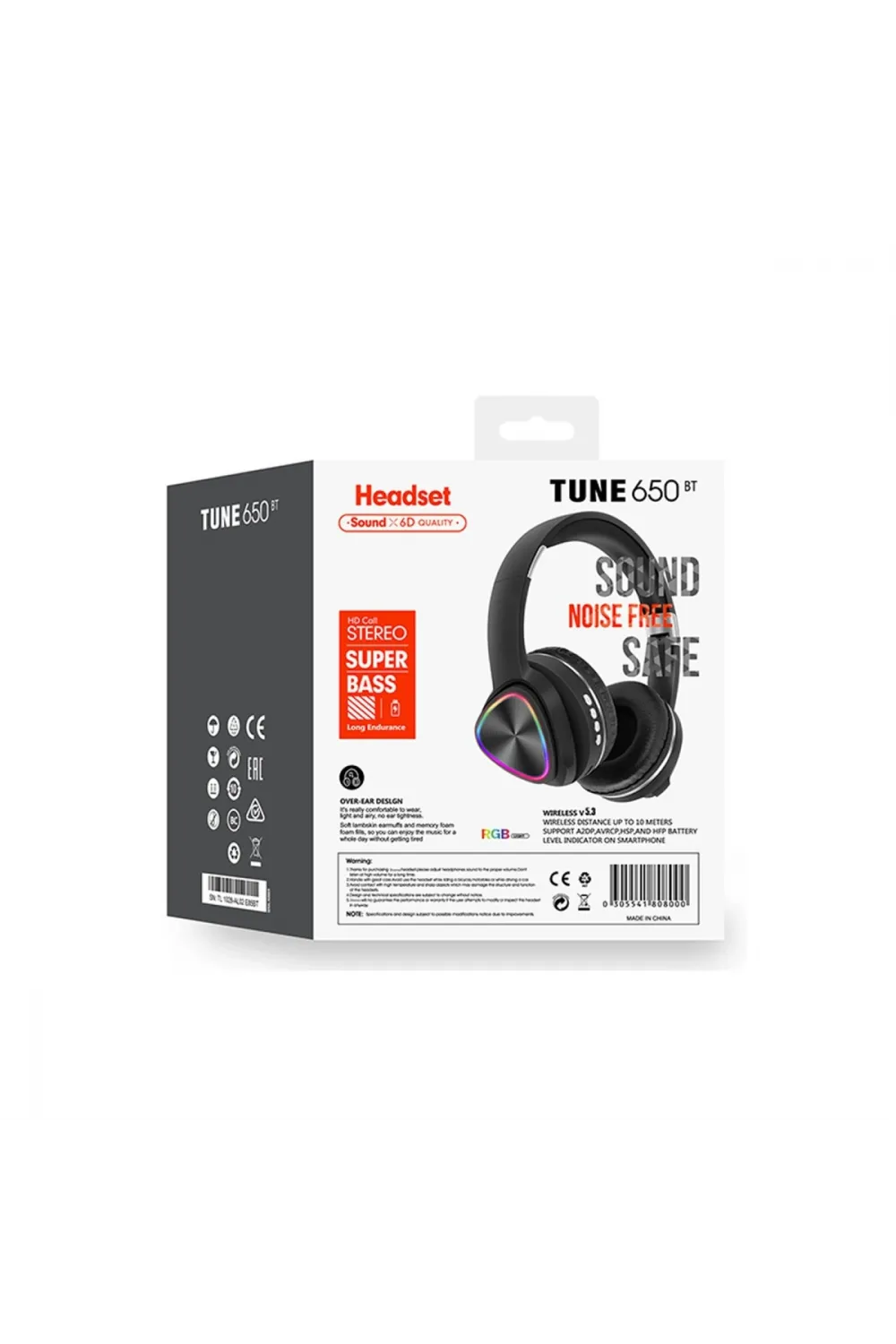 Tune 650 Bt Rgb Kablosuz Kafaüstü Kulaklık - Siyah