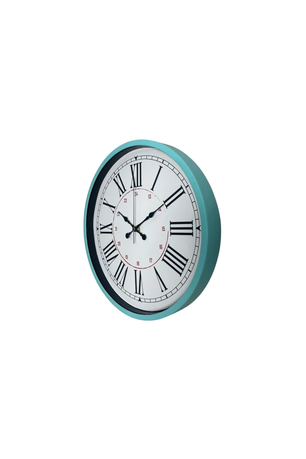 Turkuaz 36 Cm Dekoratif Duvar Saati