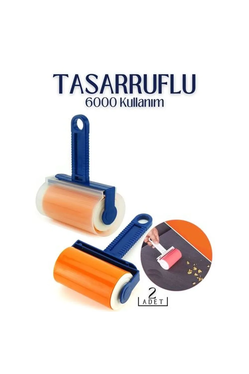 Tüy Tiftik Toplayıcı 6000 Kullanım Tisserant Design 2 li SET 718741