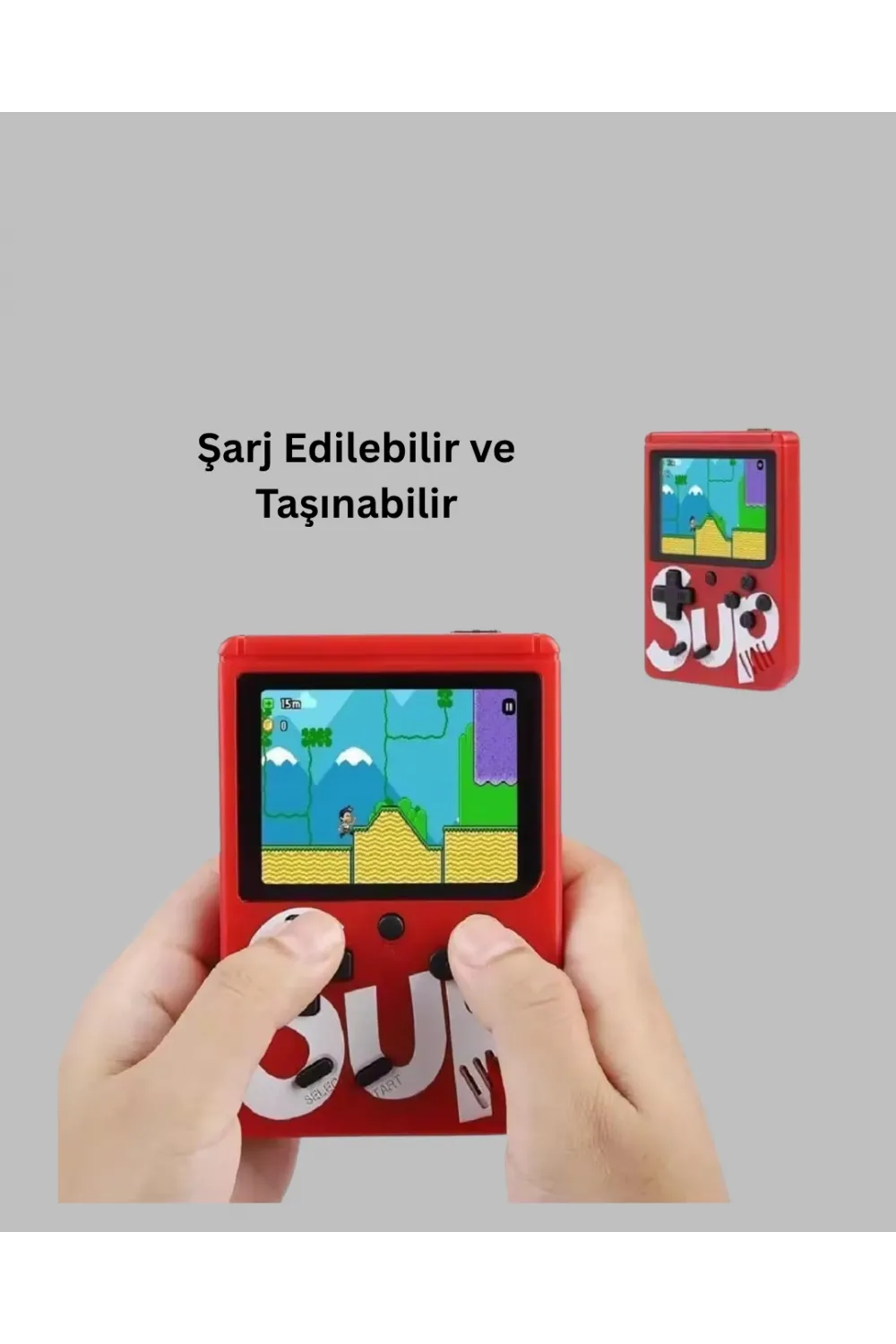 Tv Çıkışlı Mini Retro El Konsolu 400 Oyunlu