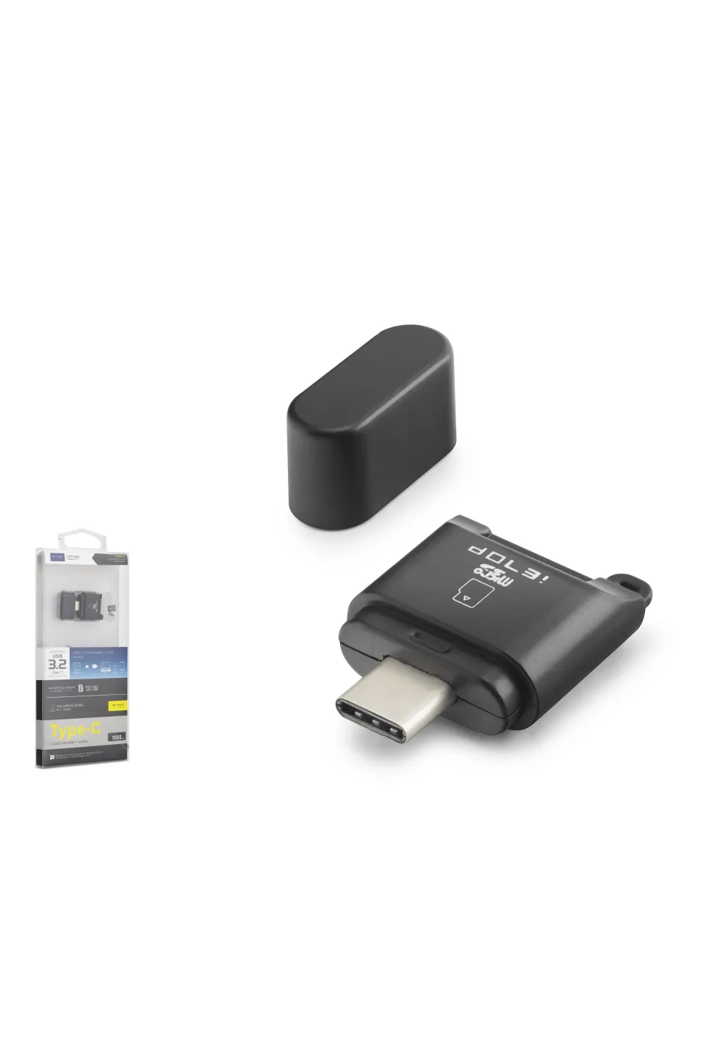 Type-c 3.2 Gen1 Kart Okuyucu Microsd 5 Gbps Siyah TC302