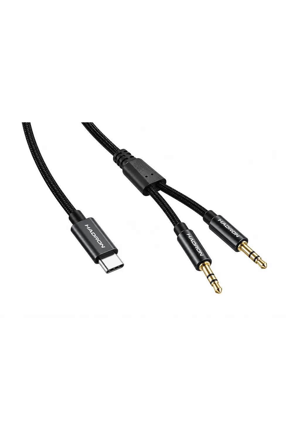 Type-c 3.5 Mm Çift Çıkışlı Ses Kablosu 1.15 M GJ036