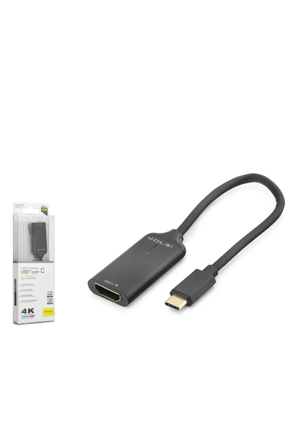 Type-c To Hdmı Görüntü Dönüştürücü 4K 30Hz 20 Cm Siyah HDX7898