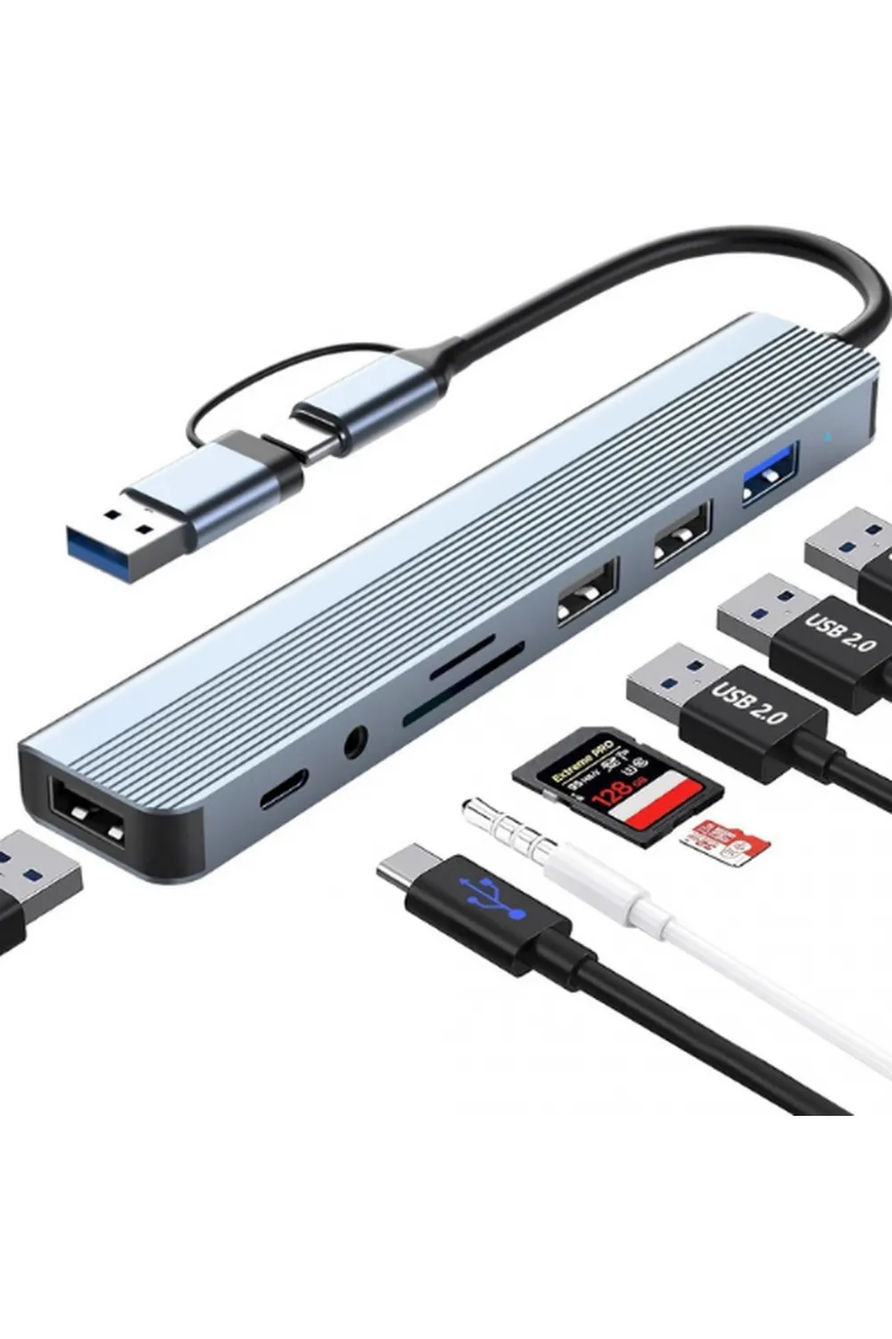 Type-C Usb 8In1 3.0 Hub ZR1056