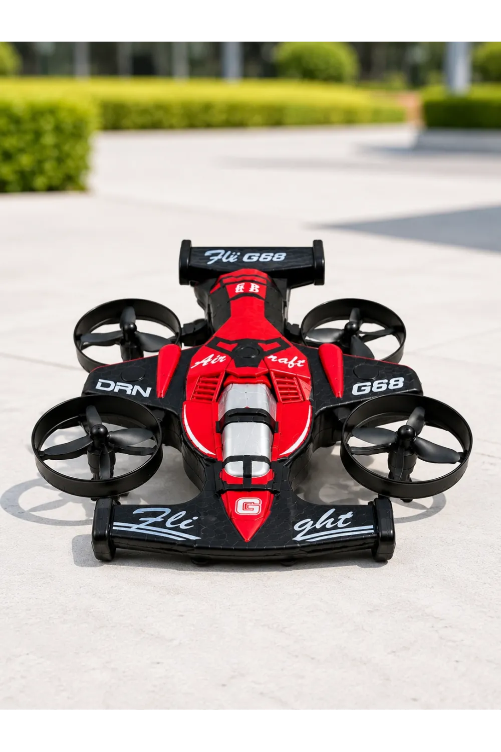 Uçan Araba Drone 4 Korumalı Pervaneli 360° Akrobatik Hareket Uzaktan Kumandalı