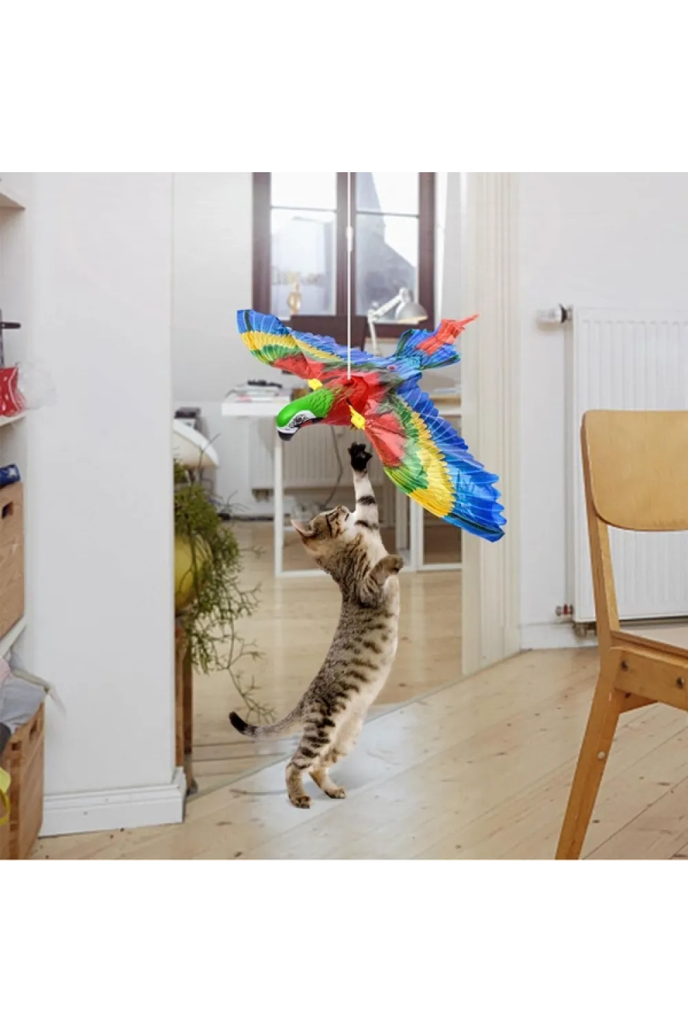 Uçan Papağan Kedi Oyuncağı
