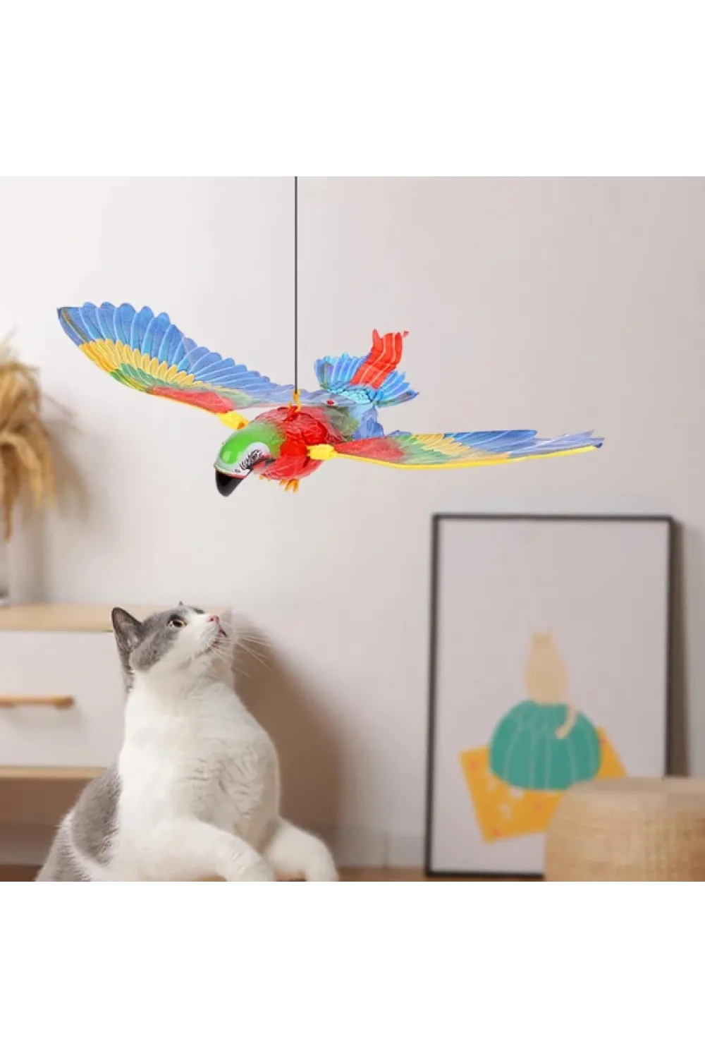 Uçan Papağan Kedi Oyuncağı