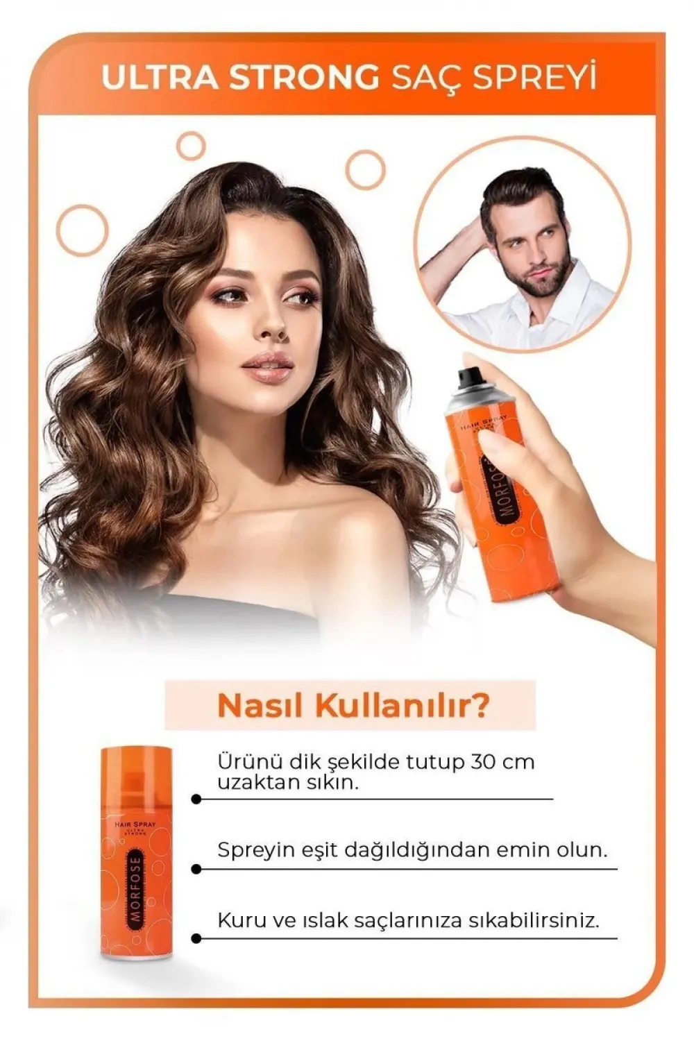 Ultra Strong Saç Spreyi 75 ML - Güçlü Tutuş - mrfs