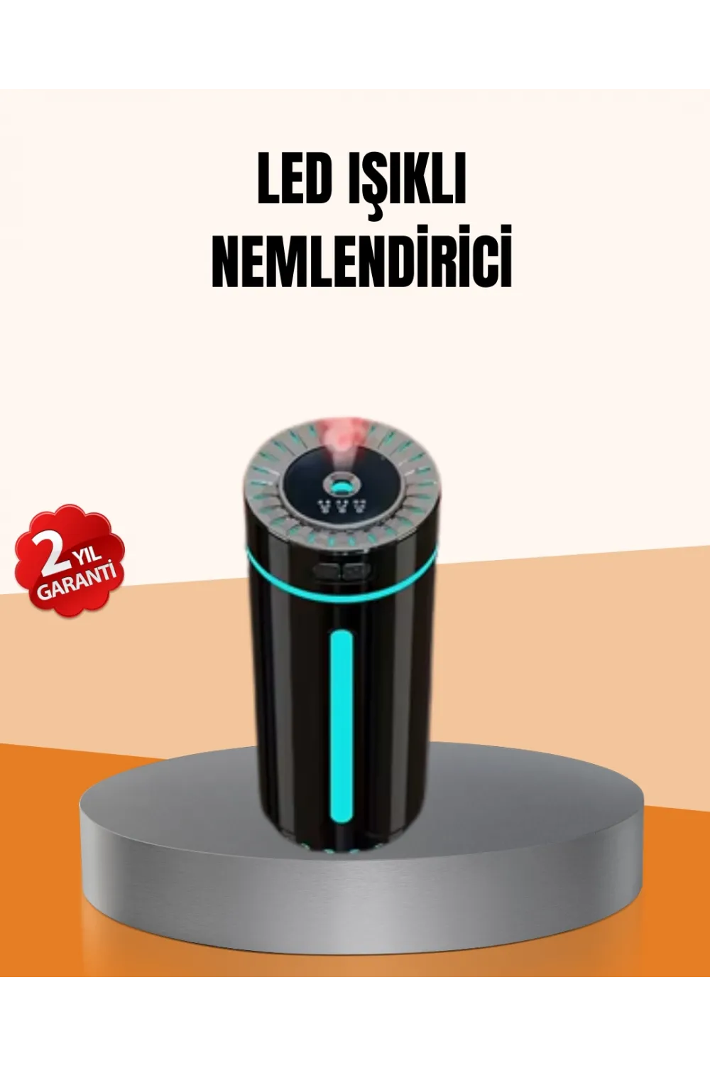 Ultrasonik Nemlendirici Led Işıklı Aromaterapi Difüzör Sessiz Çalışma