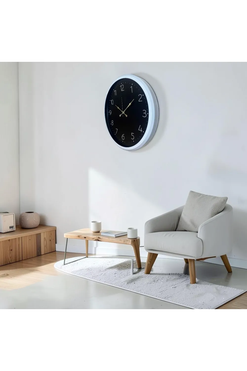 Urban White 52 x 52 Cm Duvar Saati