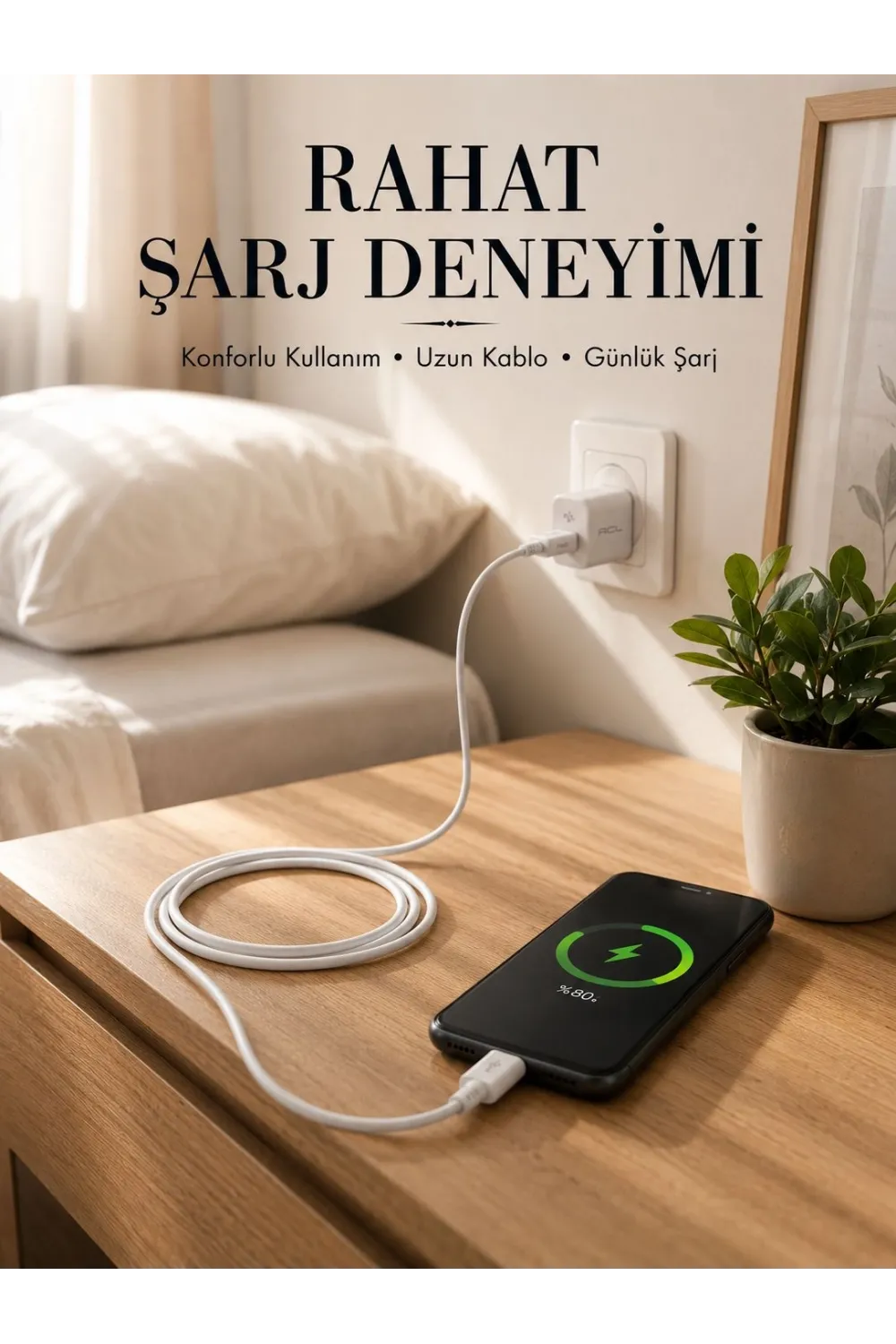 Usb-a To Type-c Şarj Kablosu 2 Metre Uzun Kablo