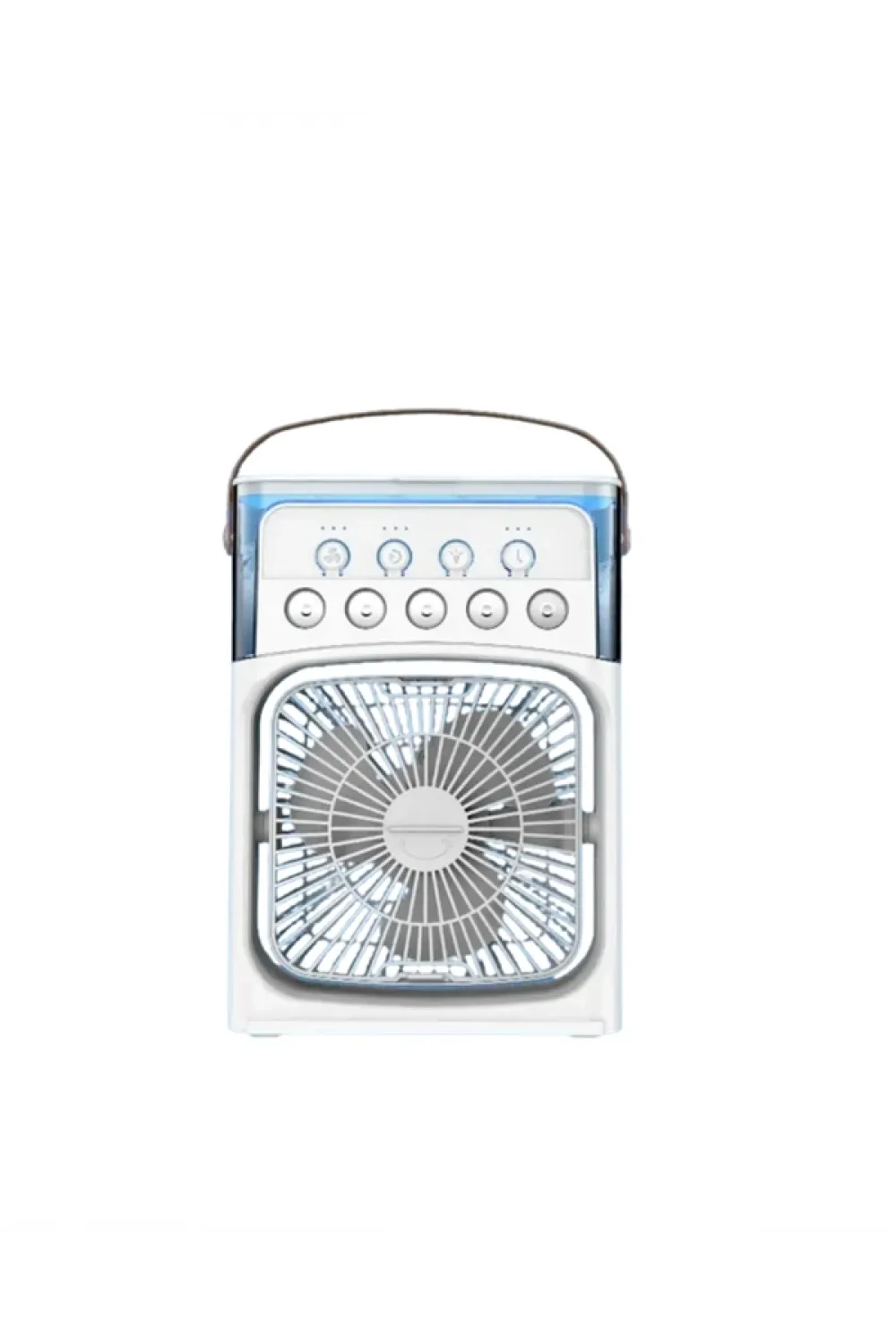 Usb Bağlantılı 3ü 1 Arada Nemlendirici Mini Klima Fan | 7 Renk Işıklı