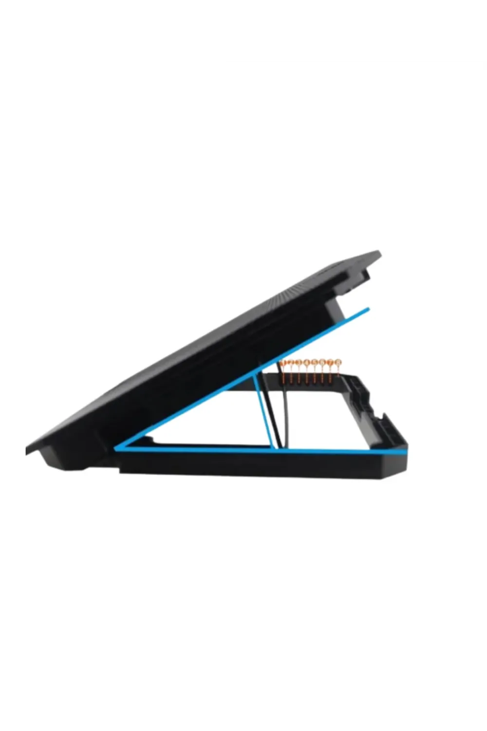 Usb Girişli Laptop Soğutma Standı Çift Fan Mavi Işıklı Notebook Soğutucu